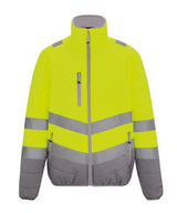 Hi-vis two-tone thermal jacket — Yellow