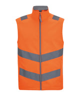 Hi-vis Pro contract Ablaze softshell bodywarmer — Orange