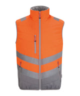Hi-vis two-tone thermal bodywarmer — Orange