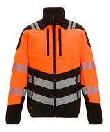 Hi-vis X-pro hybrid jacket (Class 2) — Black/Orange