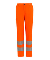 Hi-vis pro contract stretch action trousers — Orange