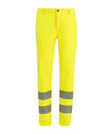Hi-vis pro contract stretch action trousers — Yellow