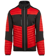 E-Volve unisex thermal hybrid jacket — Classic Red/Black