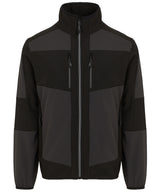 E-Volve unisex 2-layer softshell jacket — Ash/Black