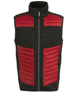 E-Volve unisex thermal hybrid bodywarmer — Classic Red/Black