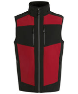 E-Volve unisex 2-layer softshell bodywarmer — Classic Red/Black