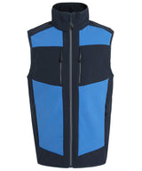 E-Volve unisex 2-layer softshell bodywarmer — Strong Blue/Navy