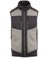 E-Volve unisex knit-effect stretch bodywarmer — Mineral Grey/Ash