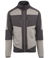 E-Volve unisex knit-effect stretch mid-layer — Mineral Grey/Ash