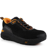 Crossfort S1 X-over metal-free safety trainers — Black/Gunmetal