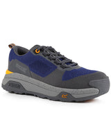 Crossfort S1 X-over metal-free safety trainers — Twilight Blue/Gunmetal