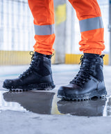 Basestone S3 waterproof safety boots — lifestyle