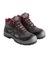 Limestone S6 waterproof boots — Granite/Red