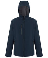 Navigate 2-layer hooded softshell jacket — Navy/Seal