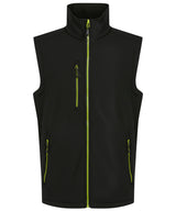 Navigate 2-layer softshell bodywarmer — Black/Lime