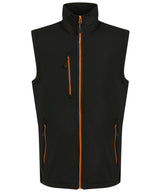 Navigate 2-layer softshell bodywarmer — Black/Orange Pop