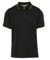 Navigate short sleeve polo — Black/Lime