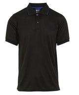 Navigate short sleeve polo — Black/New Royal