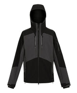 4-Tex stretch 3-layer softshell jacket — Slate Grey/Black