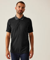 Contrast wicking polo — lifestyle