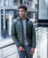 Loftlite hooded baffle jacket — lifestyle