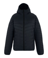 Loftlite hooded baffle jacket — Seal Grey/Black