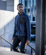 Active printable fleece jacket — lifestyle