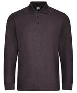 Pro long sleeve polo — Charcoal