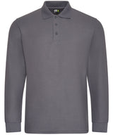 Pro long sleeve polo — Solid Grey