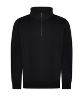 Pro ¼-neck zip sweatshirt — Black