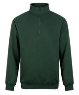 Pro ¼-neck zip sweatshirt — Bottle Green