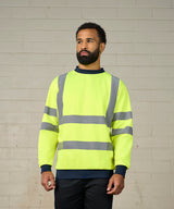 High visibility sweatshirt — lifestyle