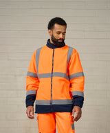 High visibility full-zip fleece — lifestyle