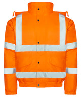 High visibility bomber jacket — HV Orange