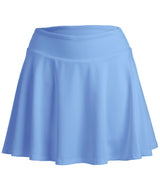 Spiro recycled women’s fitness skort — Dusky Blue