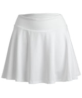 Spiro recycled women’s fitness skort — White