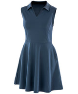 Spiro recycled women’s fitness dress — Navy