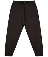 Unisex sustainable fashion cuffed joggers — Black