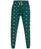 Lounge pants — Bottle/White Snowflakes