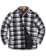 Worker padded checked shirt — Black/White