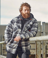 Worker padded checked shirt — lifestyle