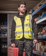 High-visibility technical vest — lifestyle