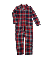 Women's tartan lounge Set — Red/Navy Check