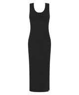Women’s racerback midi dress — Black