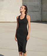 Women’s racerback midi dress — lifestyle