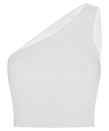 Women’s one-shoulder top — White