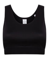 Women's fashion crop top — Black/Black