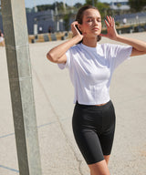 Women's fashion cycling shorts — lifestyle