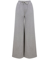 Women's sustainable fashion wide leg joggers — Heather Grey