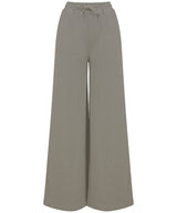 Women's sustainable fashion wide leg joggers — Khaki